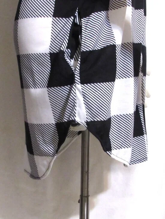 NEW Womens Ladies WHITE MARK Black & Convertible Sleeve Tunic Top Shirt S - Picture 3 of 4